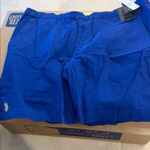 U.S. Polo Assn. Royal Blue Men's Flat Front Shorts